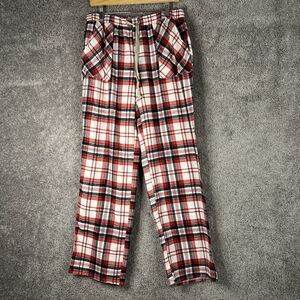 Lucky Brand Sleepwear Pajama Pants Womens Medium Red Plaid Drawstring Waist